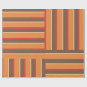 Retro Farbstreifen-Packpapier Geschenkpapier (Flach)