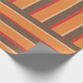 Retro Farbstreifen-Packpapier Geschenkpapier (Ecke)