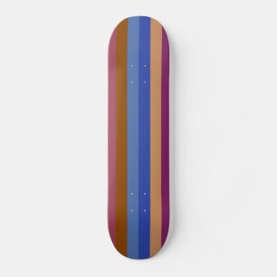 Retro-Farbstreifenmuster 8 Skateboard