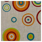Retro FarbTupfen kreist Muster #5 ein Stoff (Muster)