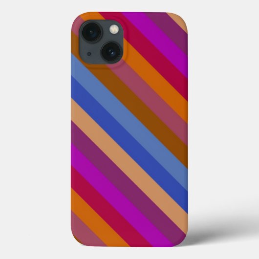 Retro-Farbverlaufsmuster Case-Mate iPhone Hülle (Rückseite)