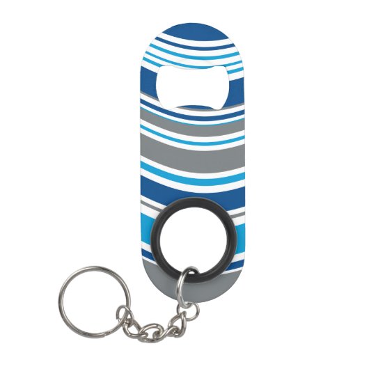 Retro-Farbwellen Mini Flaschenöffner (Vorderseite)