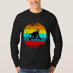 Retro-Farm-Animal-Grafik mit einem Vintagen Affen T-Shirt