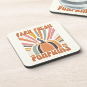 Retro Farm Fresh Pumpkins Getränkeuntersetzer (Linke Seite)