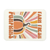 Retro Farm Fresh Pumpkins Magnet (Horizontal)