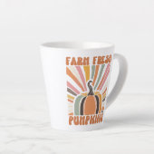 Retro Farm Fresh Pumpkins Milchtasse (Rechte Ecke)