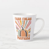 Retro Farm Fresh Pumpkins Milchtasse (Rechts)