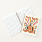 Retro Farm Fresh Pumpkins Notizblock (Innenseite)