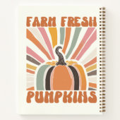 Retro Farm Fresh Pumpkins Notizblock (Rückseite)