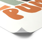 Retro Farm Fresh Pumpkins Poster (Ecke)