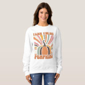 Retro Farm Fresh Pumpkins Sweatshirt (Vorne ganz)