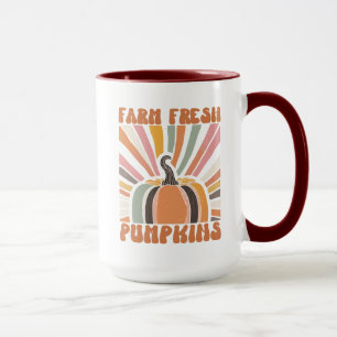 Retro Farm Fresh Pumpkins Tasse