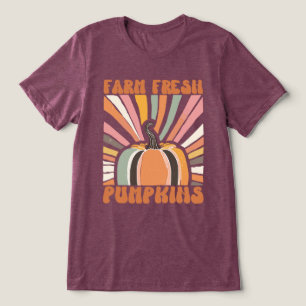 Retro Farm Fresh Pumpkins Tri-Blend Shirt