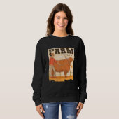 Retro-Farm-Sunset Sweatshirt (Vorne ganz)