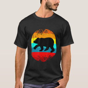 Retro-Farm-Tier-Grafik mit Vintagem Bär T-Shirt