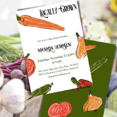 Retro Farmer's Market - Vor Ort gebaute Babydusche Einladung