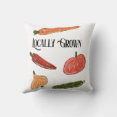 Retro Farmer's Market - Vor Ort gebaute Babydusche Kissen (Rückseite)