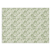 Retro Farmhouse Wildflower Large Scale Olive Green Tischdecke (Vorderseite (Horizontal))