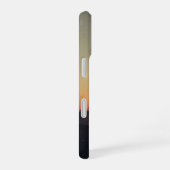 Retro Farmstead Silhouette iPhone 16 Hülle (Rechte Seite)