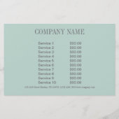 Retro Fashion Girl Hair Stylist Makeup Artist Flyer (Hinten)