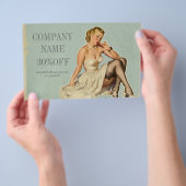 Retro Fashion Girl Hair Stylist Makeup Artist Flyer (Handgriff)