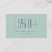 Retro Fashion Girl Hair Stylist Makeup Artist Rabattkarte (Rückseite)