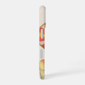 Retro Fashion Glamor Model with Monogram iPhone 16 Hülle (Rechte Seite)