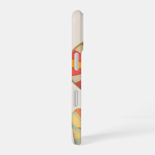 Retro Fashion Glamor Model with Monogram iPhone 16 Hülle (Rechte Seite)