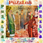 Retro Fashion Ladys Puzzle<br><div class="desc">Puzzle mit Retro-Szene von Vintagen Modefrauen. Eine Vielzahl von Farben, Mustern, Collage inspiriertes Design. Ideal für Rätsel-Liebhaber, ideal auch für Geschenke (Mütter, Großmütter, Geburtstage, Freunde) haben wir einige "Vintag/Retro" Rätsel einzigartig und Spaß für diese regnerischen Tage.</div>