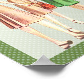 Retro Fashion Poster der 40er Jahre (Ecke)