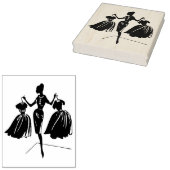 Retro Fashion Show Rubber Art Briefmarke Gummistempel (Stempel)
