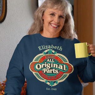 Retro fast alle Originalteile für Frauen nach Maß Hoodie