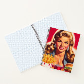 Retro-Fast-Food-Pin-up Notizblock (Innenseite)