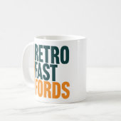 Retro Fast Fords Classic Mug Kaffeetasse (Vorderseite Links)