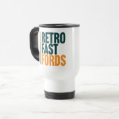 Retro Fast Fords Reisebecher (Vorderseite Links)