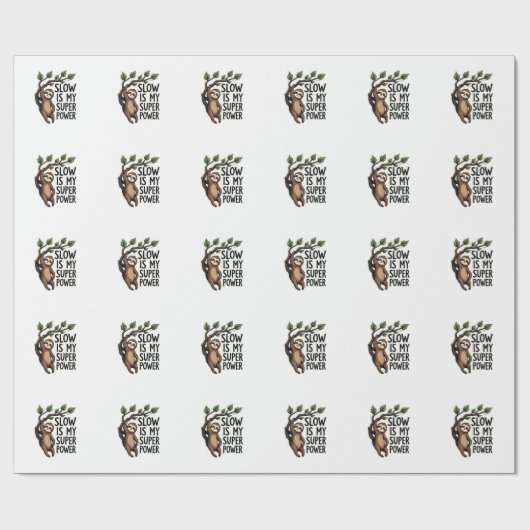 Retro-Faulheits-Zitat-Shirt Lustiges Langsames Leb Geschenkpapier (Flach)