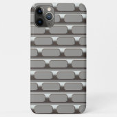 Retro-Faux-Edelstahl-Industrie-Gitternmuster Case-Mate iPhone Hülle (Rückseite)