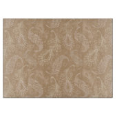 Retro-feater-blass-Muster Schneidebrett (Vorderseite)