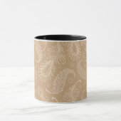Retro-feater-blass-Muster Tasse (Zentrum)
