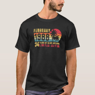 Retro Februar 1988 34 Jahre alt 34. T-Shirt