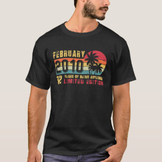 Retro Februar 2010 12 Jahre alte limitierte Ausgab T-Shirt