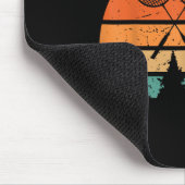 Retro-Federballschläger Shuttlecock Lustiger Feder Mousepad (Ecke)