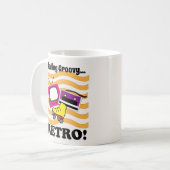 Retro-Feeling Groovy Kaffeetasse (Vorderseite Links)
