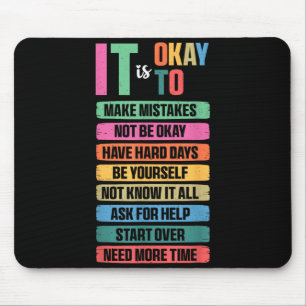 Retro Fehler machen, nicht alles wissen, psychisch Mousepad