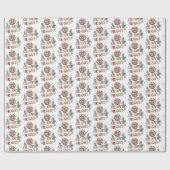 Retro-Feiertag Geschenkpapier (Flach)