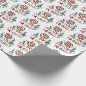 Retro-Feiertag Geschenkpapier (Ecke)