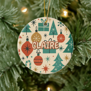 Retro-Feiertags-Geometrie im modernen Stil der Mit Keramik Ornament