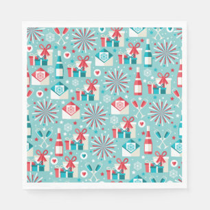 Retro-Feiertags-Lunch-Papier-Servietten Serviette