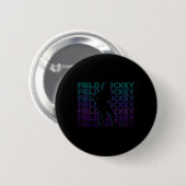 Retro Feldhockey  Button (Vorne & Hinten)