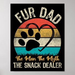 Retro Fell Papa Der Mann Der Mythos Der Snack-Händ Poster